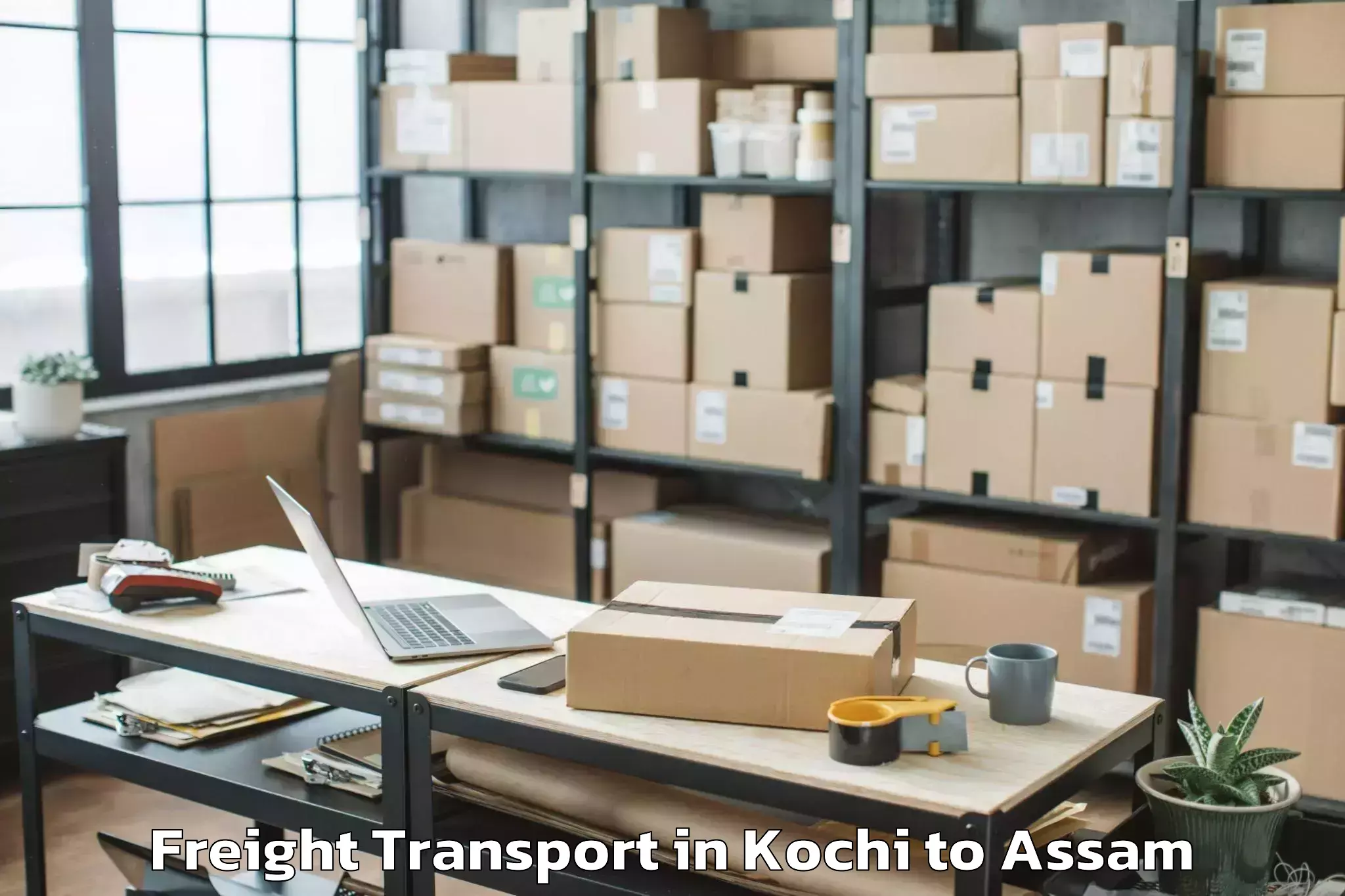 Professional Kochi to Nalbari Freight Transport